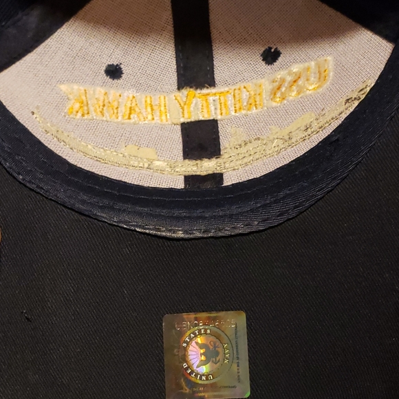 MILITARY U.S. NAVY USS KITTY HAWK Hat - Picture 6 of 6
